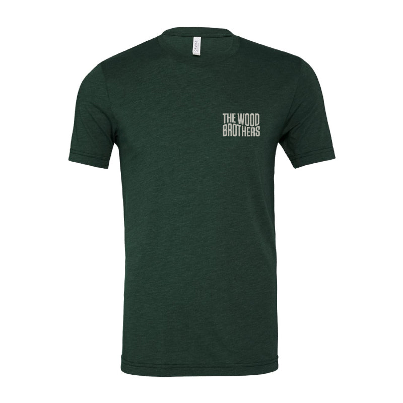 Waterfall Guitar T-Shirt (Forest Green)